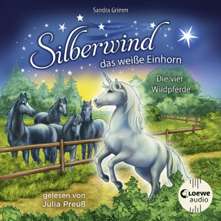 Sandra Grimm: Silberwind, das weiße Einhorn (Band 3) - Die vier Wildpferde