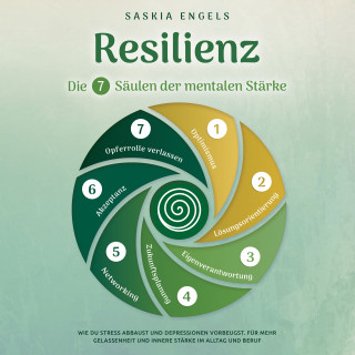 Saskia Engels: Resilienz – Die 7 Säulen der mentalen Stärke: Wie du Stress abbaust und Depressionen vorbeugst. Für mehr Gelassenheit und innere Stärke im Alltag und Beruf
