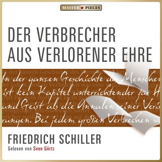 Friedrich Schiller: Der Verbrecher aus verlorener Ehre