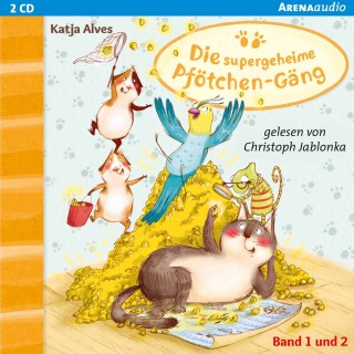 Katja Alves: Die supergeheime Pfötchen-Gäng (1&2). Zwei-Millionen-Körner Schatz. Geheimnisvolle Glückskatze