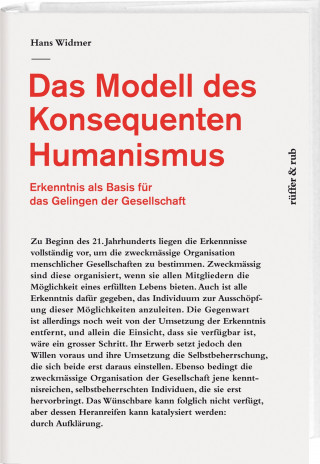 Hans Widmer: Das Modell des Konsequenten Humanismus