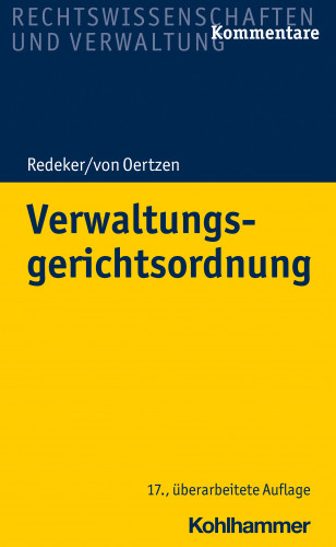 Martin Redeker, Peter Kothe, Helmuth von Nicolai: Verwaltungsgerichtsordnung