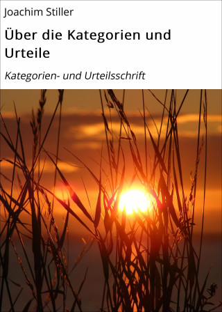 Joachim Stiller: Über die Kategorien und Urteile