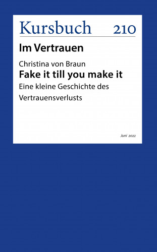 Christina von Braun: Fake it till you make it