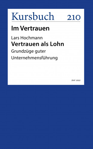 Prof. Dr. Lars Hochmann: Vertrauen als Lohn
