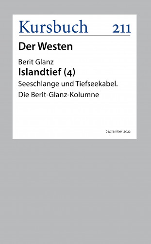 Berit Glanz: Seeschlange und Tiefseekabel