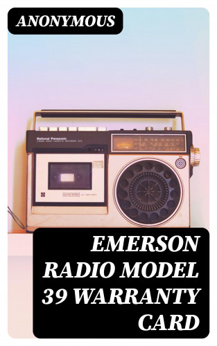 Anonymous: Emerson Radio Model 39 Warranty Card