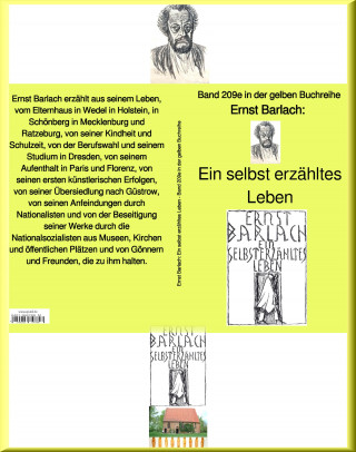 Ernst Barlach: Ein selbst erzähltes Leben – Band 209e in der gelben Buchreihe – bei Jürgen Ruszkowski