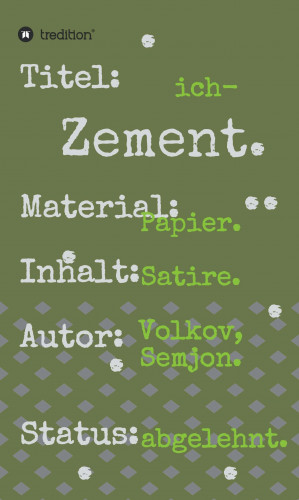 Semjon Volkov: ich-Zement.