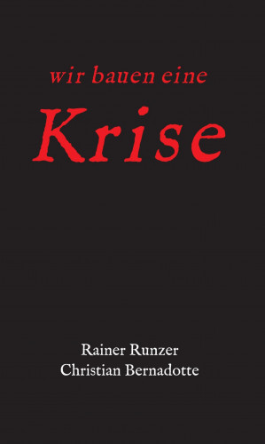Rainer Runzer, Christian Bernadotte: Wir bauen eine Krise