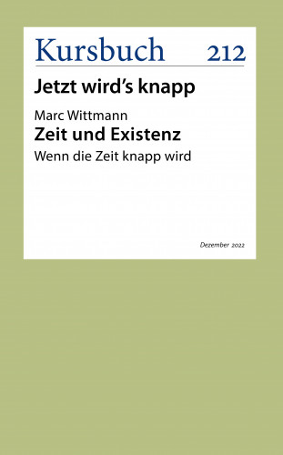 Marc Wittmann: Zeit und Existenz