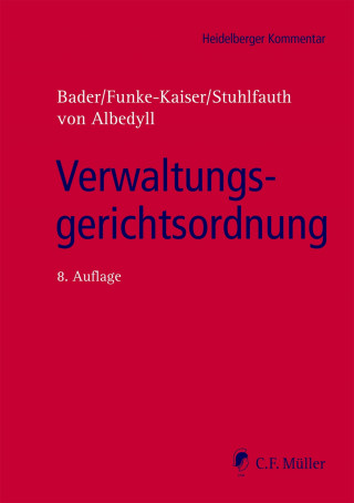 Jörg von von Albedyll, Michael Funke-Kaiser, Johann Bader, Thomas Stuhlfauth: Verwaltungsgerichtsordnung, eBook