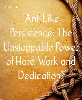 zoozoo x: "Ant-Like Persistence: The Unstoppable Power of Hard Work and Dedication"