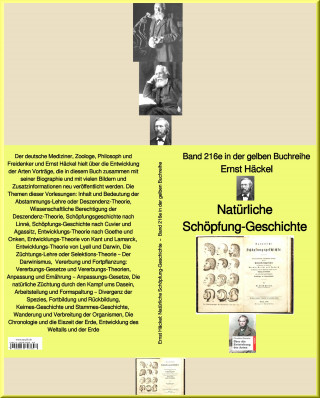 Ernst Häckel: Natürliche Schöpfung-Geschichte – Band 216e in der gelben Buchreihe – bei Jürgen Ruszkowski