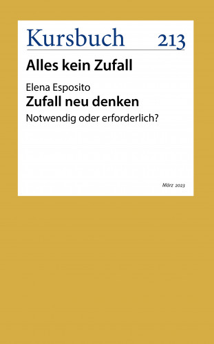 Elena Esposito: Zufall neu denken