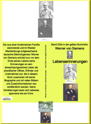 Werner von: Lebenserinnerungen – Band 220e in der gelben Buchreihe – bei Jürgen Ruszkowski