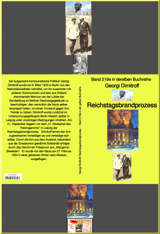 Georgi Dimitroff: Reichstagsbrandprozess – Band 219e in der gelben Buchreihe – bei Jürgen Ruszkowski