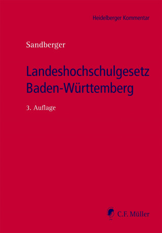 Georg Sandberger: Landeshochschulgesetz Baden-Württemberg