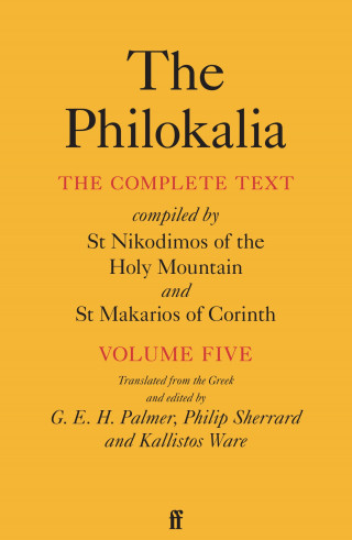 G.E.H. Palmer: The Philokalia Vol 5