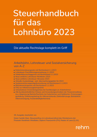 Marie Camille Meer: Steuerhandbuch für das Lohnbüro 2023 (E-Book EPUB)