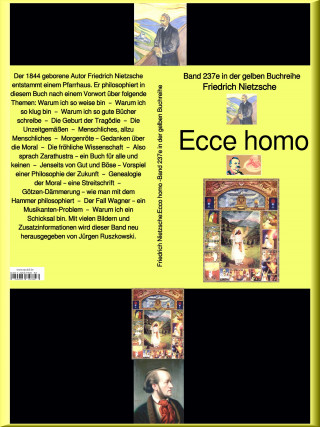 Friedrich Nietzsche: Ecco homo – Band 237 in der gelben Buchreihe – bei Jürgen Ruszkowski