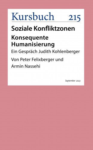 Judith Kohlenberger: Konsequente Humanisierung