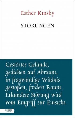 Esther Kinsky: Störungen