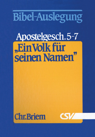 Christian Briem: Ein Volk für seinen Namen