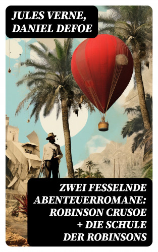 Jules Verne, Daniel Defoe: Zwei fesselnde Abenteuerromane: Robinson Crusoe + Die Schule der Robinsons