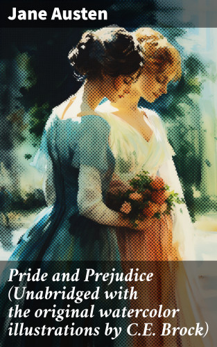 Jane Austen: Pride and Prejudice (Unabridged with the original watercolor illustrations by C.E. Brock)