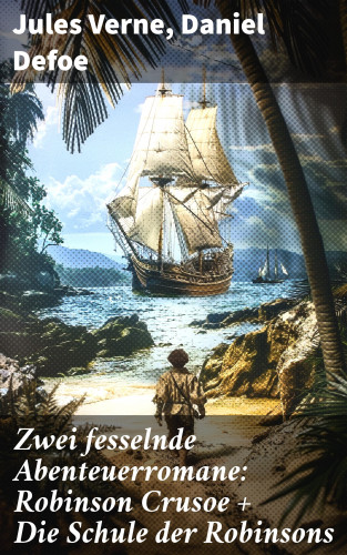 Jules Verne, Daniel Defoe: Zwei fesselnde Abenteuerromane: Robinson Crusoe + Die Schule der Robinsons