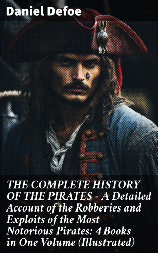 Daniel Defoe: THE COMPLETE HISTORY OF THE PIRATES – A Detailed Account of the Robberies and Exploits of the Most Notorious Pirates: 4 Books in One Volume (Illustrated)