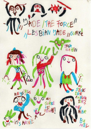 Poison Melanie: "Use The Gurke" Lesbian Live Tree