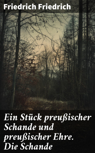 Friedrich Friedrich: Ein Stück preußischer Schande und preußischer Ehre. Die Schande