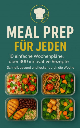 Erika Walter: Meal Prep für Jeden: 10 einfache Wochenpläne, über 300 innovative Rezepte-Schnell, gesund und lecker durch die Woche