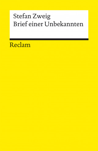 Stefan Zweig: Brief einer Unbekannten
