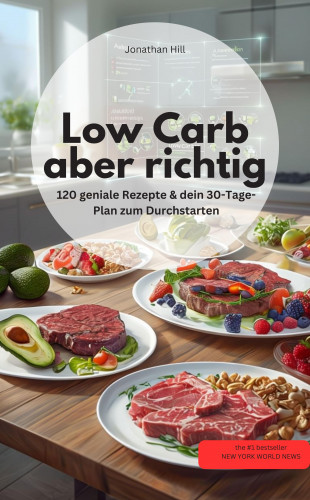 Jonathan Hill Jonathan Hill: Low Carb, aber richtig! 120 geniale Rezepte & dein 30-Tage-Plan zum Durchstarten