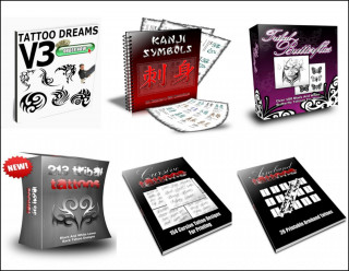 Otmar Trierweiler: TRIBAL TATTOOS PAKET. 6 eBooks Tribal Tattoo Design Vorlagen.