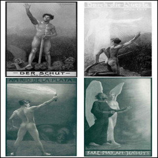 Otmar Trierweiler: 4 Karl May Bestseller: Der Schut-Durch die Wüste-Am Rio de la Plata-Am Jenseits.