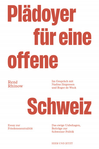René Rhinow: Plädoyer für eine offene Schweiz