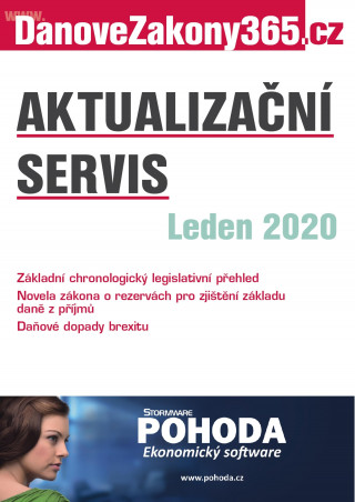 NEWSLETTER - vydavatelství: Daňové zákony 2020 - Aktualizační servis LEDEN