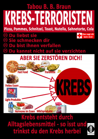Tabou B. B. Braun: Krebs-Terroristen: Pizza, Pommes, Schnitzel, Toast, Nutella, Sahnetorte, Cola