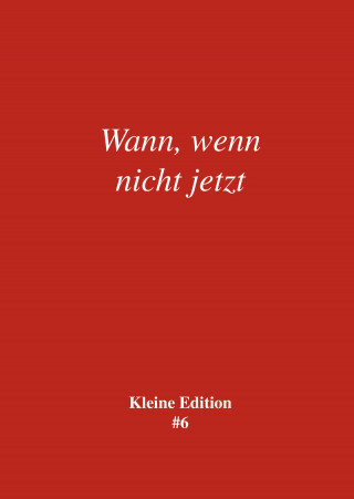 Sabine Theadora Ruh: Wann, wenn nicht jetzt