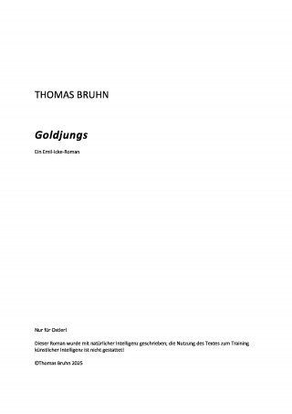 Thomas Bruhn: Goldjungs