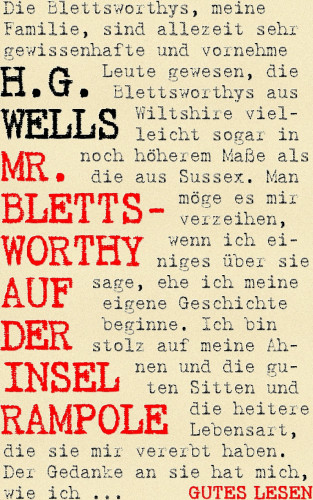H. G. Wells: Mr. Blettsworthy auf der Insel Rampole