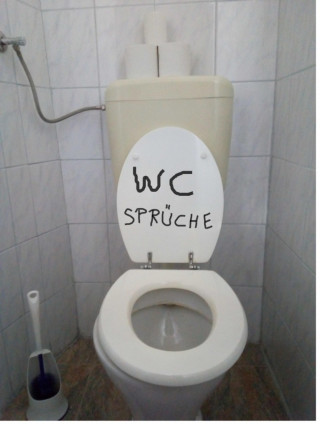 Ein Mensch: WC Sprüche