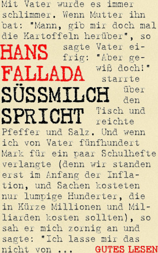 Hans Fallada: Süßmilch spricht
