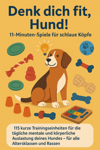 Mara Fellherz: Denk dich fit, Hund! – 11-Minuten-Spiele für schlaue Köpfe(Ein liebevolles Geschenk für Familien, Senior:innen & Hundeliebhaber:innen)