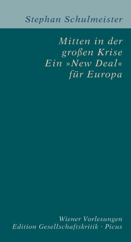 Stephan Schulmeister: Mitten in der großen Krise. Ein "New Deal" für Europa
