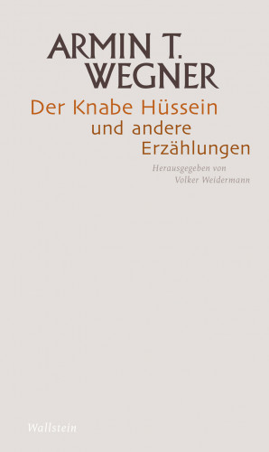 Armin T. Wegner: Der Knabe Hüssein und andere Erzählungen